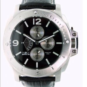 Invicta Watch Model 5774 Black Leather, Brand New